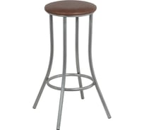 Высокий металлический барный табурет ццц.Стулья.Сайт мягкий, коричневый 1624