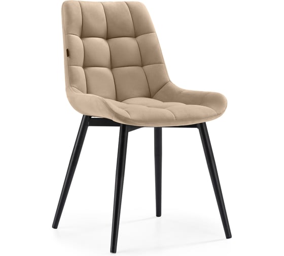 Стул на металлокаркасе Woodville Алст черный/velutto 05 462106 1