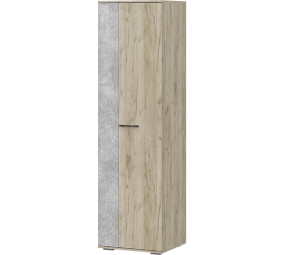 Шкаф Woodville Бостон ШК-600 дуб крафт серый/бетонный камень 508425 1