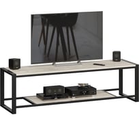 Тумба для ТВ ТриЯ Лофт Тип 3 черный/дуб крафт белый 212756