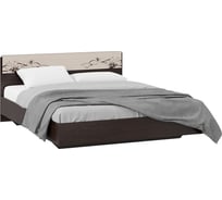 Кровать ТриЯ Мишель венге цаво/дуб белфорт с рисунком 134264