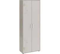 Комбинированный шкаф ТриЯ Витра тип 1 ясень шимо/сатин матовый с рисунком 180267