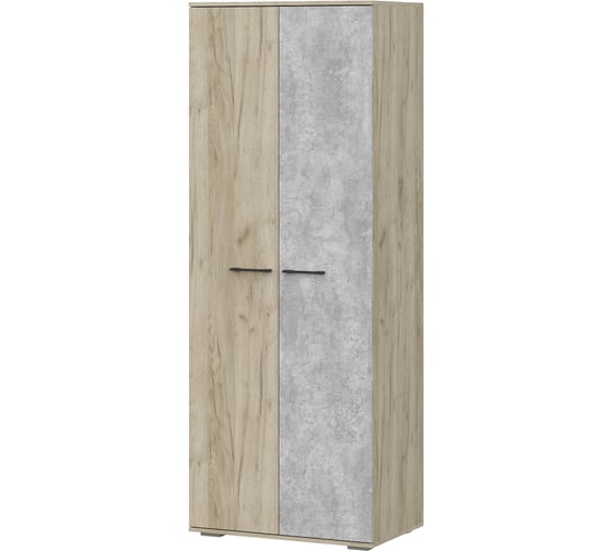 Шкаф Woodville ШК-800 дуб крафт серый/бетонный камень 508426 1