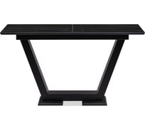 Керамический стол Woodville Иматра 140x80x76, черный мрамор/черный кварц 532383