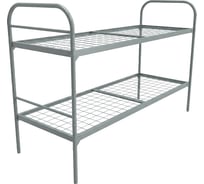 Кровать металлическая двухъярусная SAMGRUPP "бюджет +" 700x1900, сетка 100x100, 1 перемычка КД-Э-УС1 700х1900 (100х100)