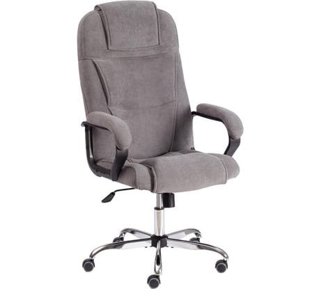 Кресло Easy Chair ut_ echair priority хром 22, флок, серый, 29 1739529