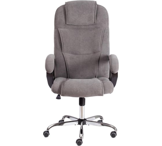 Кресло Easy Chair ut_ echair priority хром 22, флок, серый, 29 1739529