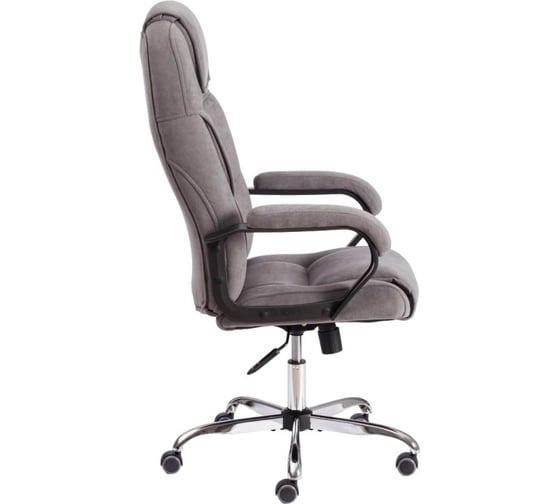 Кресло Easy Chair ut_ echair priority хром 22, флок, серый, 29 1739529