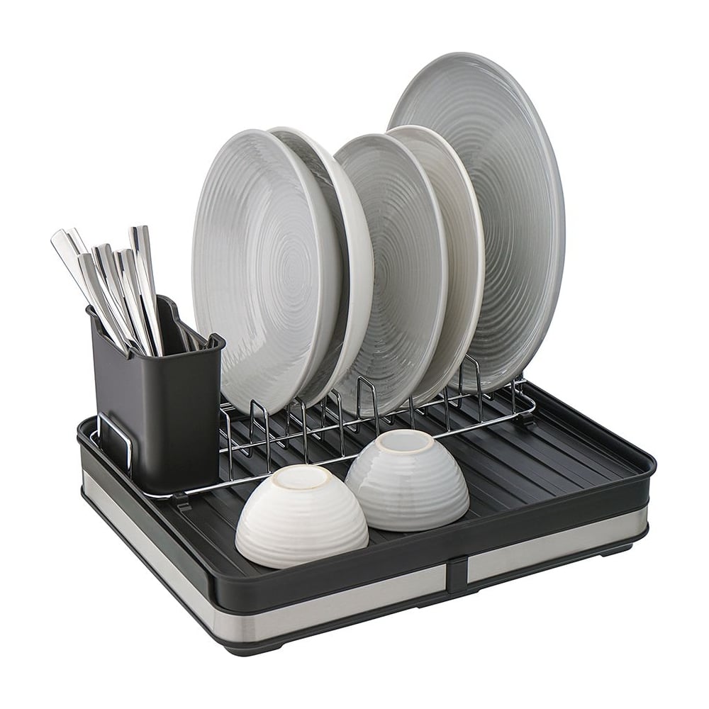 Сушилка для посуды Smart Solutions Atle раздвижная большая, черная ...