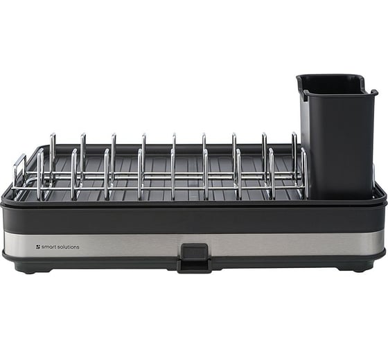 Сушилка для посуды Smart Solutions Atle раздвижная большая, черная SS000014