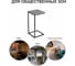 Придиванный столик BRADEX loft 35x35 см, бетон чикаго, с чёрными ножками RF 0230 9