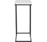 Придиванный столик BRADEX loft 50x30 см, белый мрамор, с черными ножками RF 0358 2