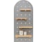 Настенная полка Bergenson Bjorn Shely, 38x80 см, светло-серая TL-BB-SFRC-GR-38-80 2