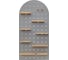 Настенная полка Bergenson Bjorn Shely, 60x120 см, светло-серая TL-BB-SFRC-GR-60-120 1