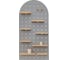 Настенная полка Bergenson Bjorn Shely, 60x120 см, светло-серая TL-BB-SFRC-GR-60-120 2