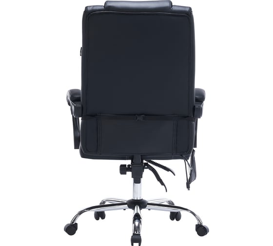 Кресло CACTUS CS-CHR-OC02M-BK черный, экокожа, крестовина сталь 1884023