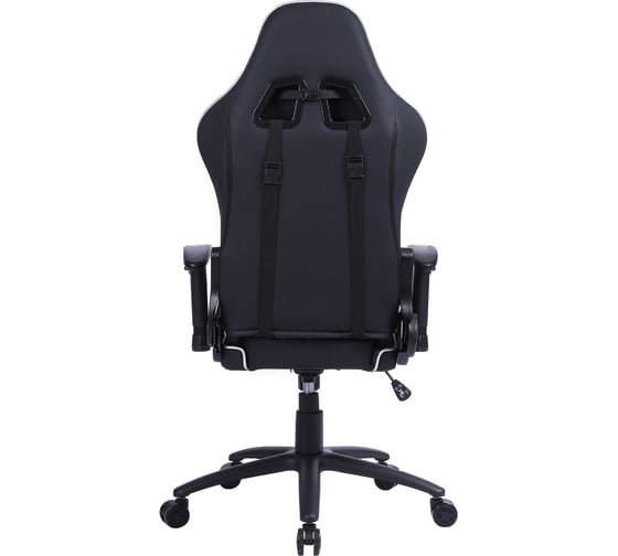 Игровое кресло CACTUS CS-CHR-030BLS черный/серебристый, экокожа, с подголовником, крестовина сталь 1660821