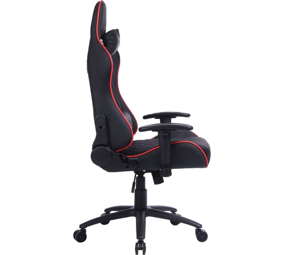 Игровое кресло CACTUS CS-CHR-030BLR черный/красный, экокожа, с подголовником, крестовина сталь 1660820