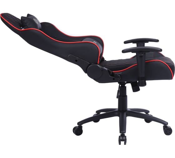 Игровое кресло CACTUS CS-CHR-030BLR черный/красный, экокожа, с подголовником, крестовина сталь 1660820