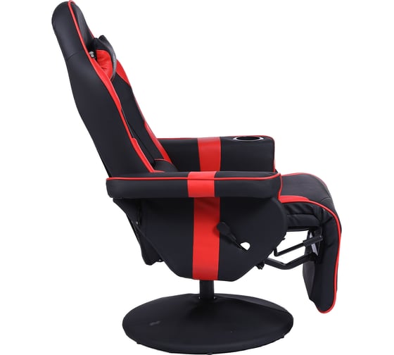 Игровое кресло CACTUS CS-CHR-GS200BLR черный/красный, подставка для ног 1660834