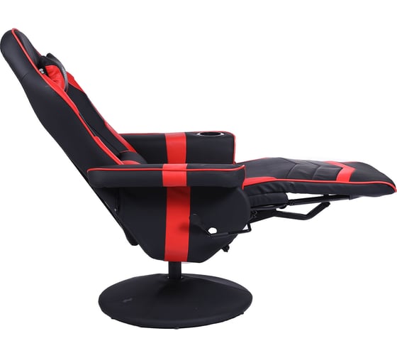 Игровое кресло CACTUS CS-CHR-GS200BLR черный/красный, подставка для ног 1660834