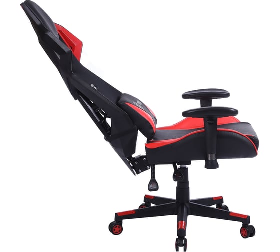 Игровое кресло CACTUS CS-CHR-090BLR черный/красный, экокожа/сетка, крестовина нейлон 1660823