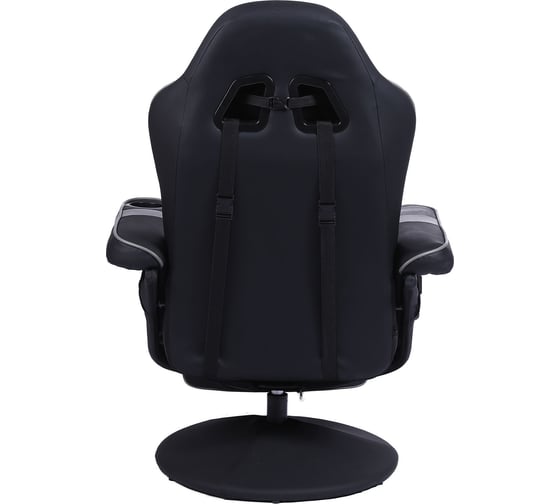 Игровое кресло CACTUS CS-CHR-GS200BLG черный/серый, подставка для ног 1660832