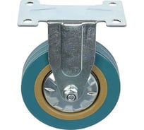 Мебельное колесо ТУНДРА d=100 мм, не поворотное, без тормоза, серое 3837330