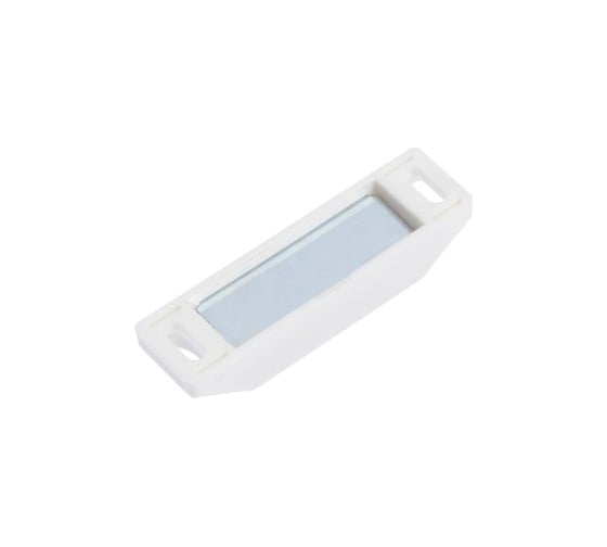 Мебельный магнит ТУНДРА M002W, 60x13 мм, средний, белый, 2 шт. 4244410