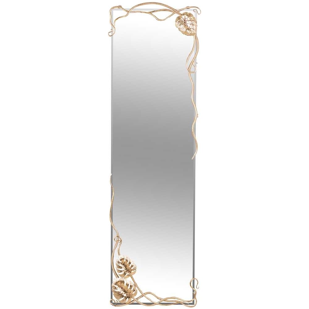 Настенное зеркало в прихожую BOGACHO Monstera Deliciosa прямоугольное ...