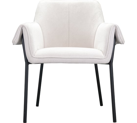 Стул Bergenson Bjorn Aline, шенилл, молочный FH-ALN-ARMCH-PL-BG 1