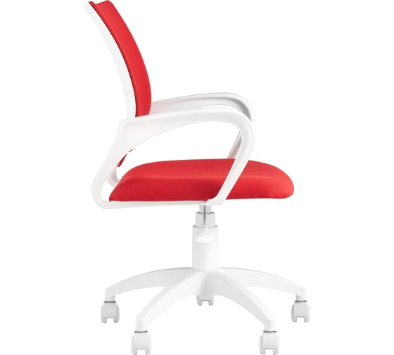 Кресло оператора Стул Груп topchairs st-basic-w красная ткань 26-22, крестовина белый пластик ST-BASIC-W/26-22