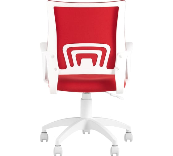 Кресло оператора Стул Груп topchairs st-basic-w красная ткань 26-22, крестовина белый пластик ST-BASIC-W/26-22