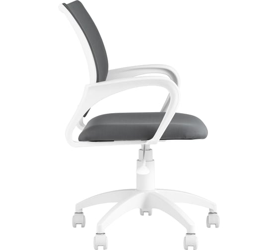 Кресло оператора Стул Груп topchairs st-basic-w серая ткань 26-25, крестовина белый пластик ST-BASIC-W/26-25