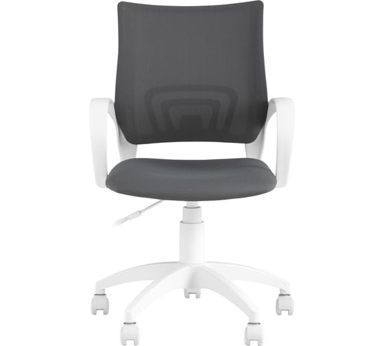 Кресло оператора Стул Груп topchairs st-basic-w серая ткань 26-25, крестовина белый пластик ST-BASIC-W/26-25