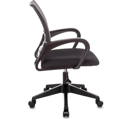 Кресло оператора Стул Груп topchairs st-basic темно-серый tw-04, сиденье черный tw-11, сетка/ткань, крестовина пластик ST-BASIC/DG/TW-11