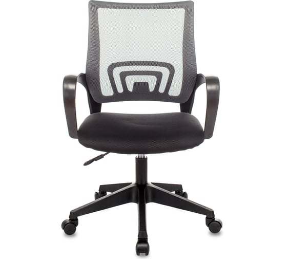 Кресло оператора Стул Груп topchairs st-basic темно-серый tw-04, сиденье черный tw-11, сетка/ткань, крестовина пластик ST-BASIC/DG/TW-11
