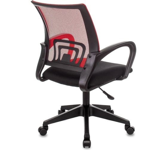 Кресло оператора Стул Груп topchairs st-basic красный tw-35n, сиденье черный tw-11, сетка/ткань, крестовина пластик ST-BASIC/R/TW-11