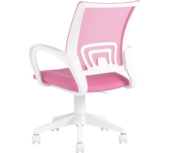 Кресло Стул Груп topchairs st-basic-w розовый tw-06a tw-13a сетка/ткань, крестовина пластик, пластик белый ST-BASIC-W/PK/TW-13A