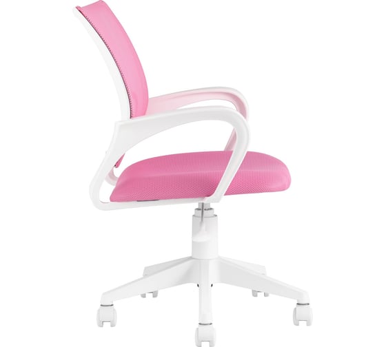 Кресло Стул Груп topchairs st-basic-w розовый tw-06a tw-13a сетка/ткань, крестовина пластик, пластик белый ST-BASIC-W/PK/TW-13A