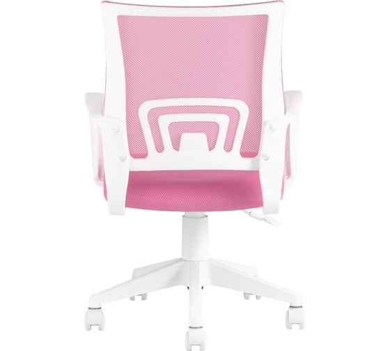 Кресло Стул Груп topchairs st-basic-w розовый tw-06a tw-13a сетка/ткань, крестовина пластик, пластик белый ST-BASIC-W/PK/TW-13A