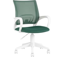 Кресло Стул Груп topchairs st-basic-w зеленый tw-03 tw-30 сетка/ткань, крестовина пластик, пластик белый ST-BASIC-W/GN/TW-30