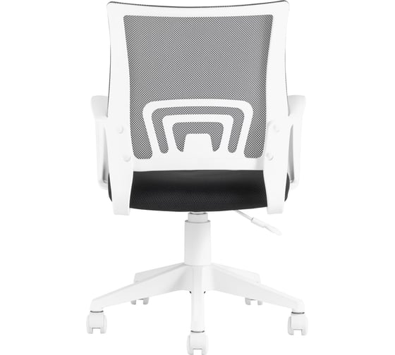 Кресло Стул Груп topchairs st-basic-w серый tw-04 tw-12 сетка/ткань, крестовина пластик, пластик белый ST-BASIC-W/DG/TW-12
