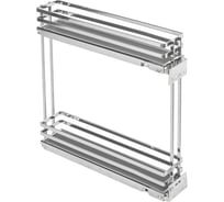 Бутылочница GTV MOVIX PRO в модуль 150 мм, Cargo без направляющих, хром, плоский прут KO-150BO-01