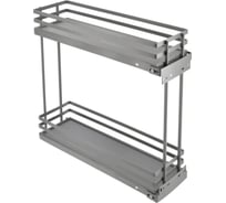 Бутылочница GTV MOVIX PRO в модуль 200 мм, без направляющих, антрацит, плоский прут KO-200BO-60