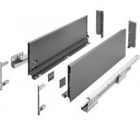 Выдвижной ящик GTV AXIS PRO L-550 мм, высокий H-168 мм, антрацит PB-AXISPRO-KPL550C