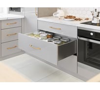 Выдвижной ящик GTV AXIS PRO L-300 мм, высокий H-168 мм, антрацит PB-AXISPRO-KPL300C