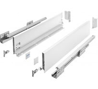 Выдвижной ящик GTV AXIS PRO L-400 мм, средний H-120 мм, белый PB-AXISPRO-KPL400B1