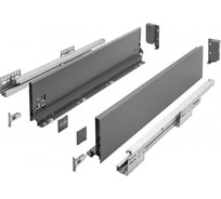 Выдвижной ящик GTV AXIS PRO L-400 мм, средний H-120 мм, антрацит PB-AXISPRO-KPL400B