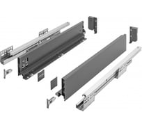 Выдвижной ящик GTV AXIS PRO L-450 мм, низкий H-86 мм, антрацит PB-AXISPRO-KPL450A